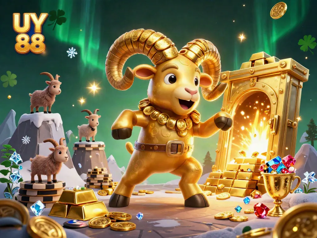 Experience thrilling gameplay with UY 88 as golden treasures burst from the vault in a vibrant casino adventure.